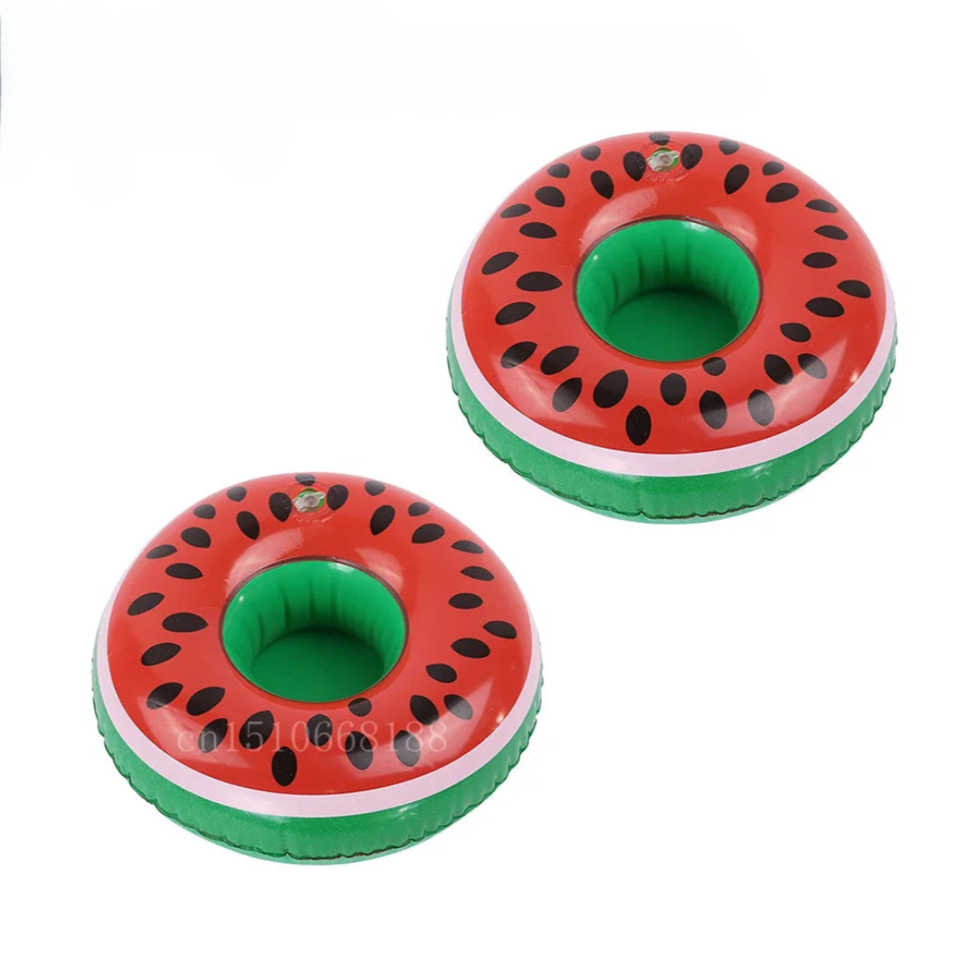 1-5Pcs Floating Cup Inflatable Flamingo Drinks Cup Holder Pool Float Bar Coasters Floatation Devices Pink Toy Drink Holder