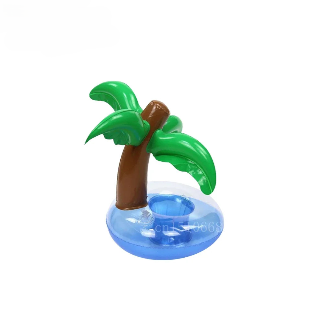 1-5Pcs Floating Cup Inflatable Flamingo Drinks Cup Holder Pool Float Bar Coasters Floatation Devices Pink Toy Drink Holder
