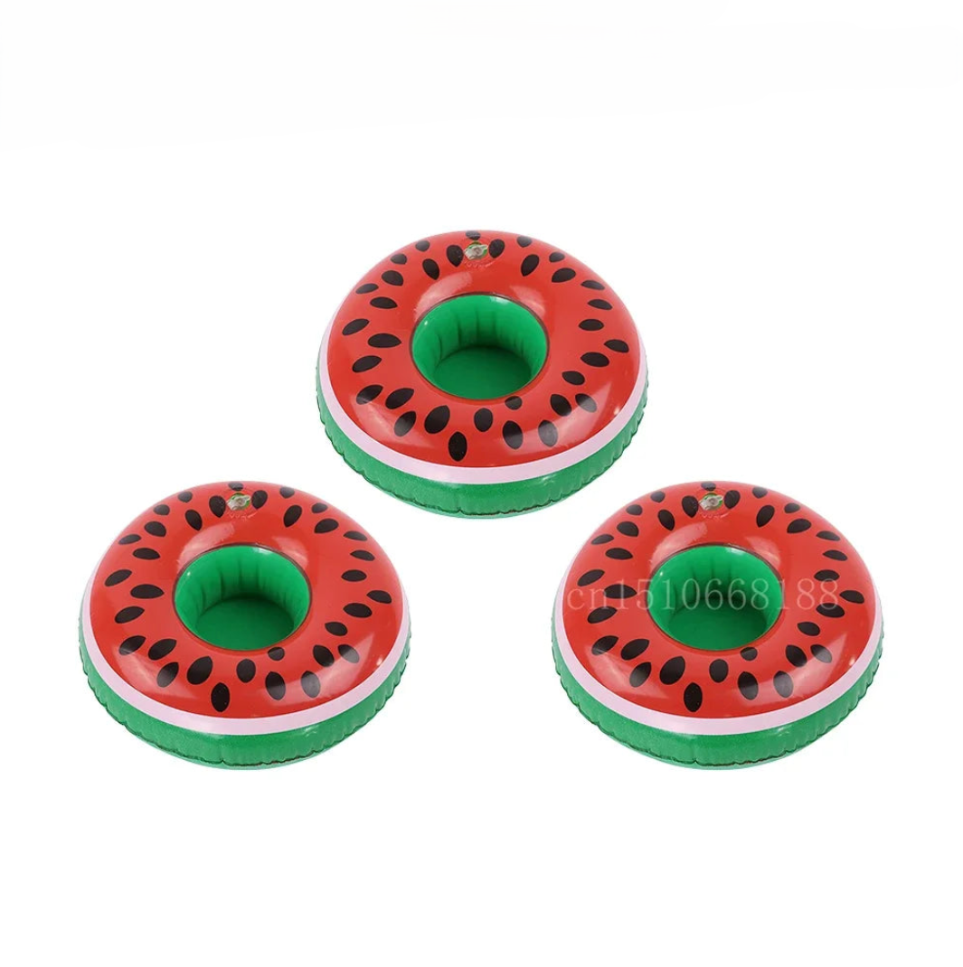 1-5Pcs Floating Cup Inflatable Flamingo Drinks Cup Holder Pool Float Bar Coasters Floatation Devices Pink Toy Drink Holder