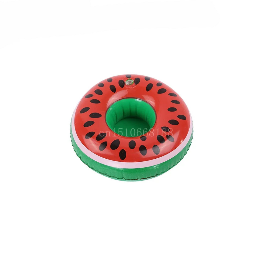 1-5Pcs Floating Cup Inflatable Flamingo Drinks Cup Holder Pool Float Bar Coasters Floatation Devices Pink Toy Drink Holder