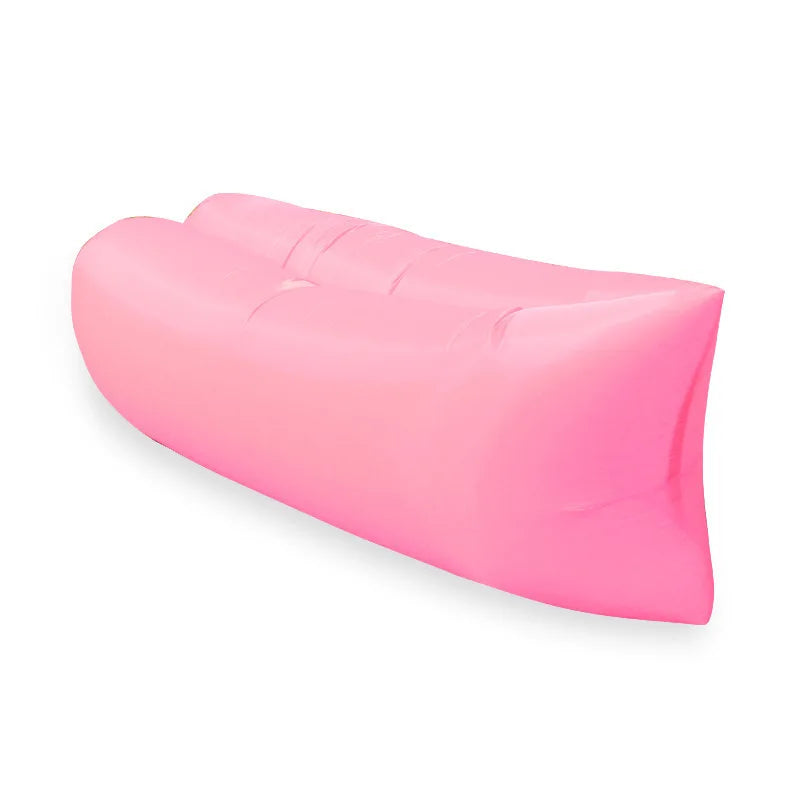 DIZETION Air Lazy Inflatable Sofa Bag Portable Camping Sofa Mattress Music Festival Recliner